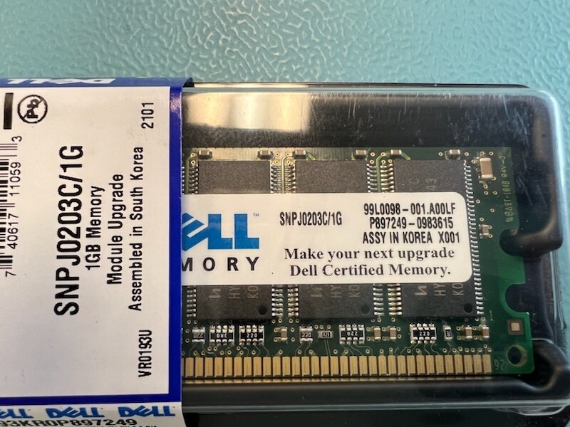 Dell SNPJ0203C/1G 1GB Memory Module/RAM Upgrade DDR 400MHZ PC3200
