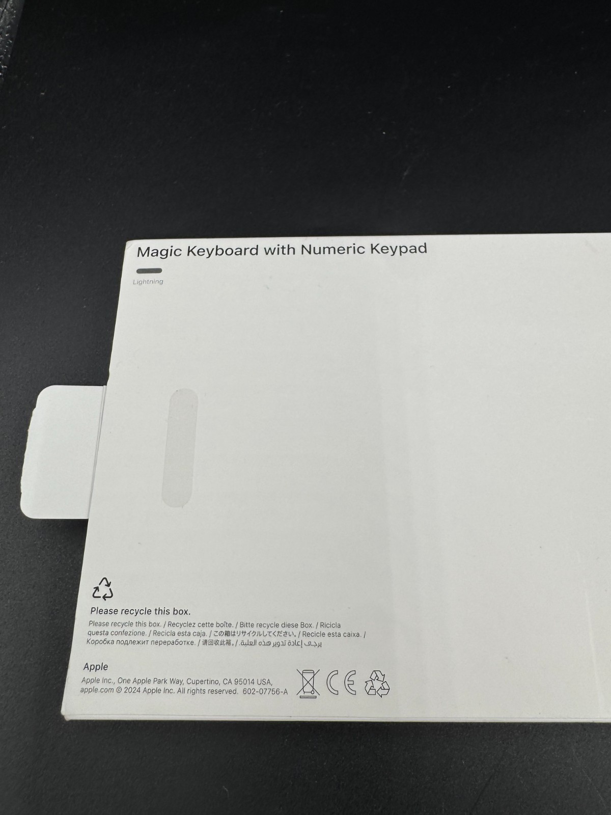 Apple Magic Keyboard MQ052LL/A Box Only with Inserts & Manuals – Very Good Condi