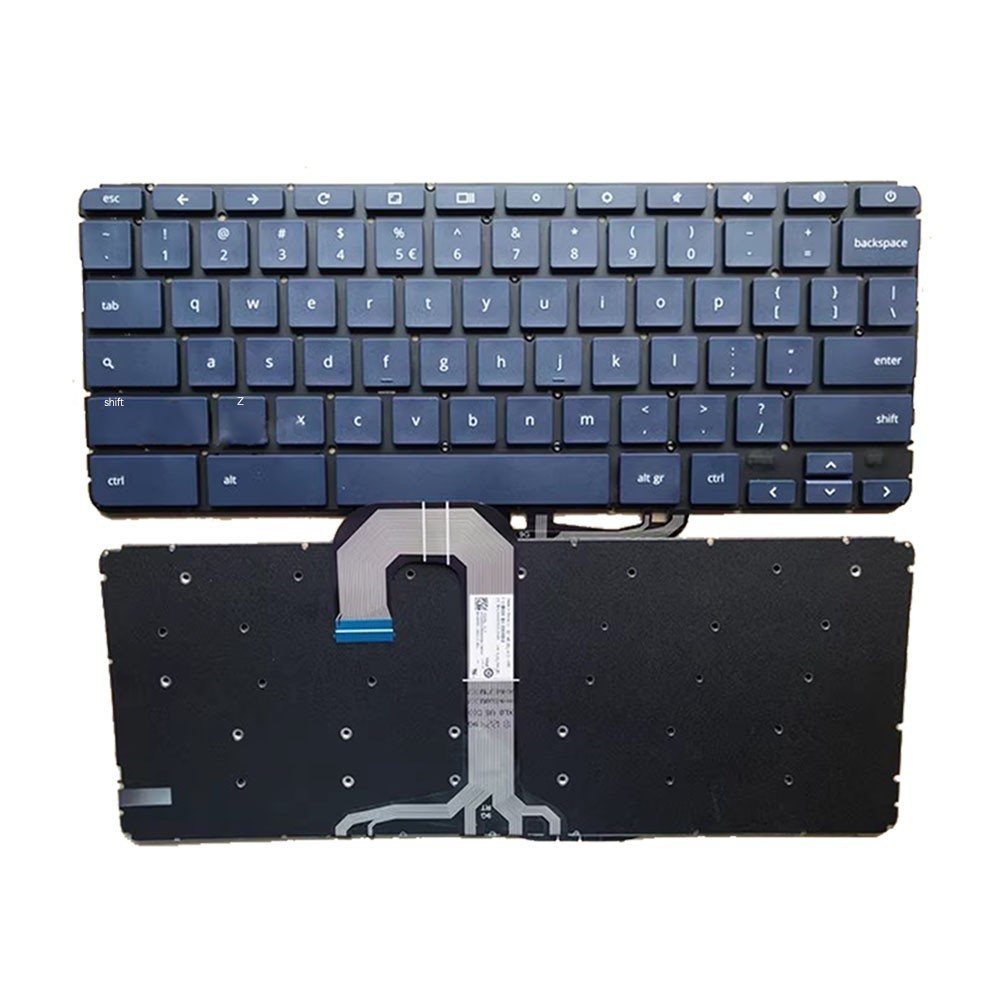 Keyboard For HP Chromebook 14-DB0000 without backlit United States US Blue