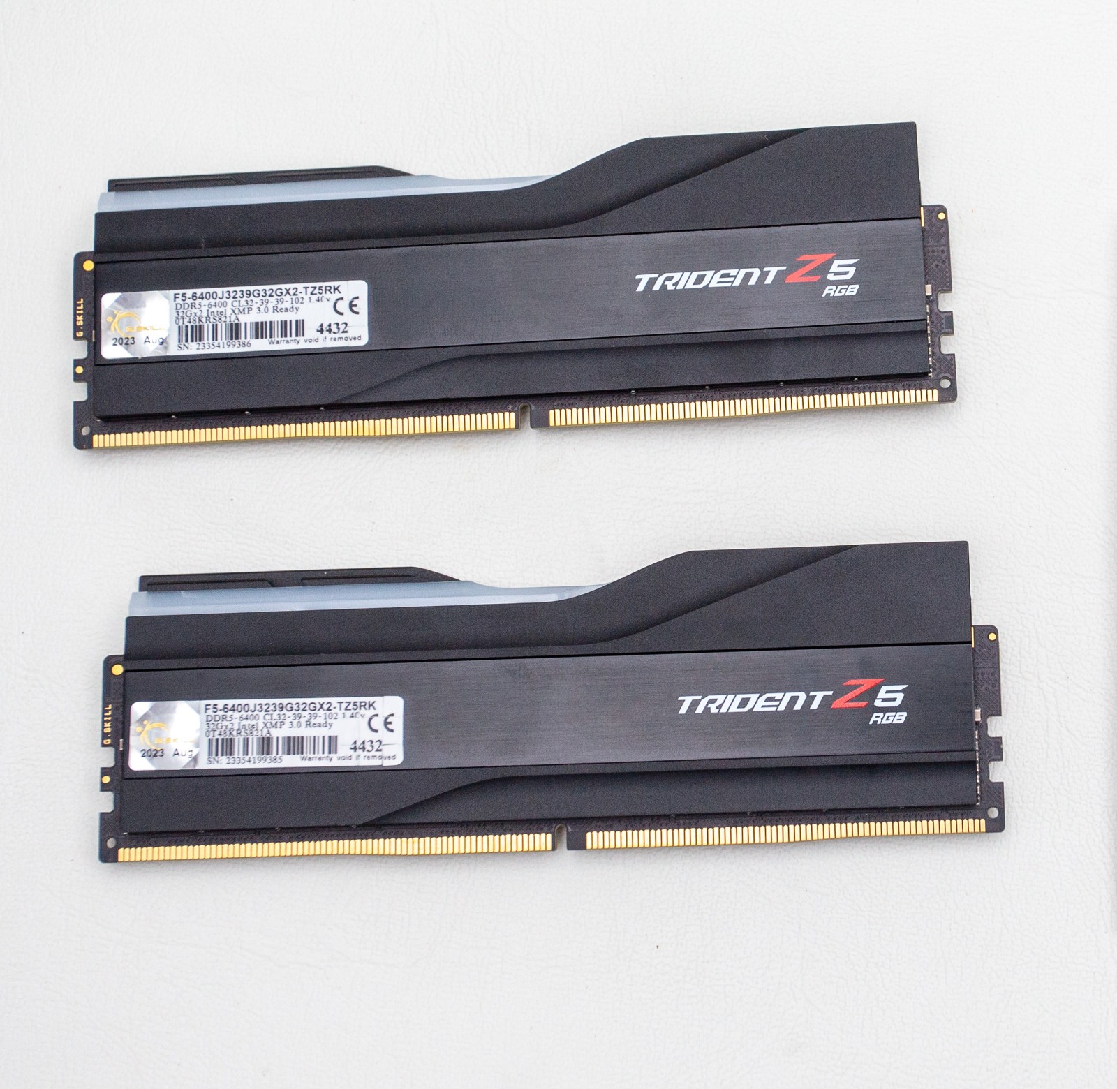 G.SKILL Trident Z5 RGB DDR5-6400 RAM 64GB(2x32GB) F5-6400J3239G32GX2-TZ5RK