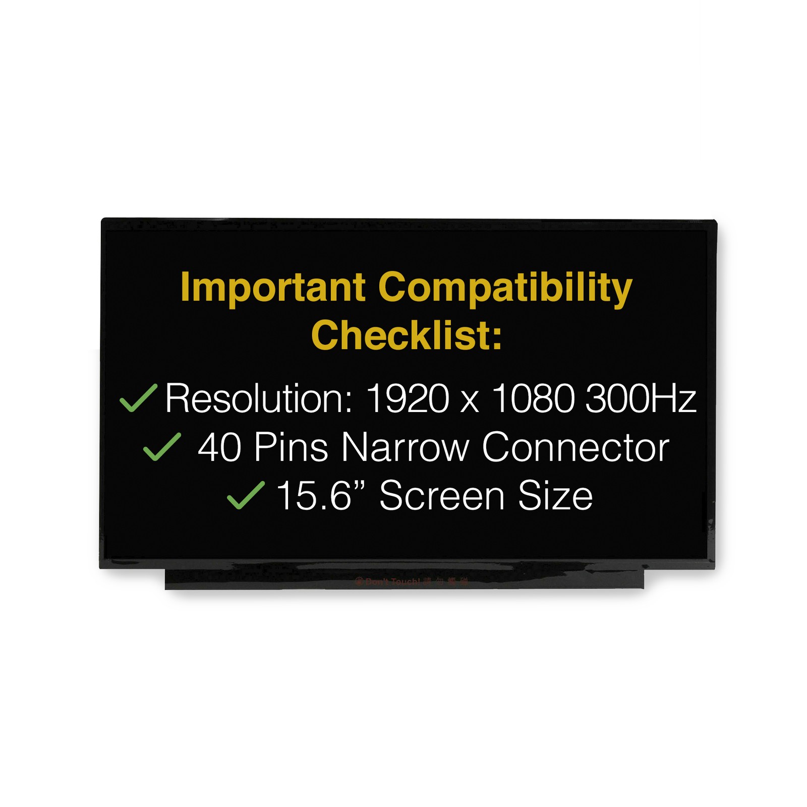B156HAN12.0 HW0B 40 Pins FHD Screen Replacement LCD Display With Tools