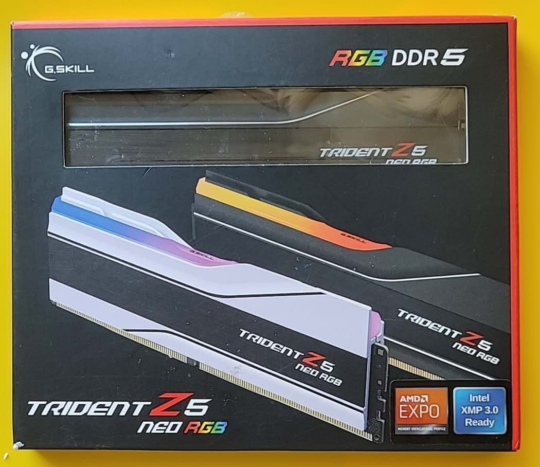 G.SKILL Trident Z5 Neo RGB 64GB 2x32GB DDR5-6000 CL36 AMD EXPO F5-6000J3636 RGB