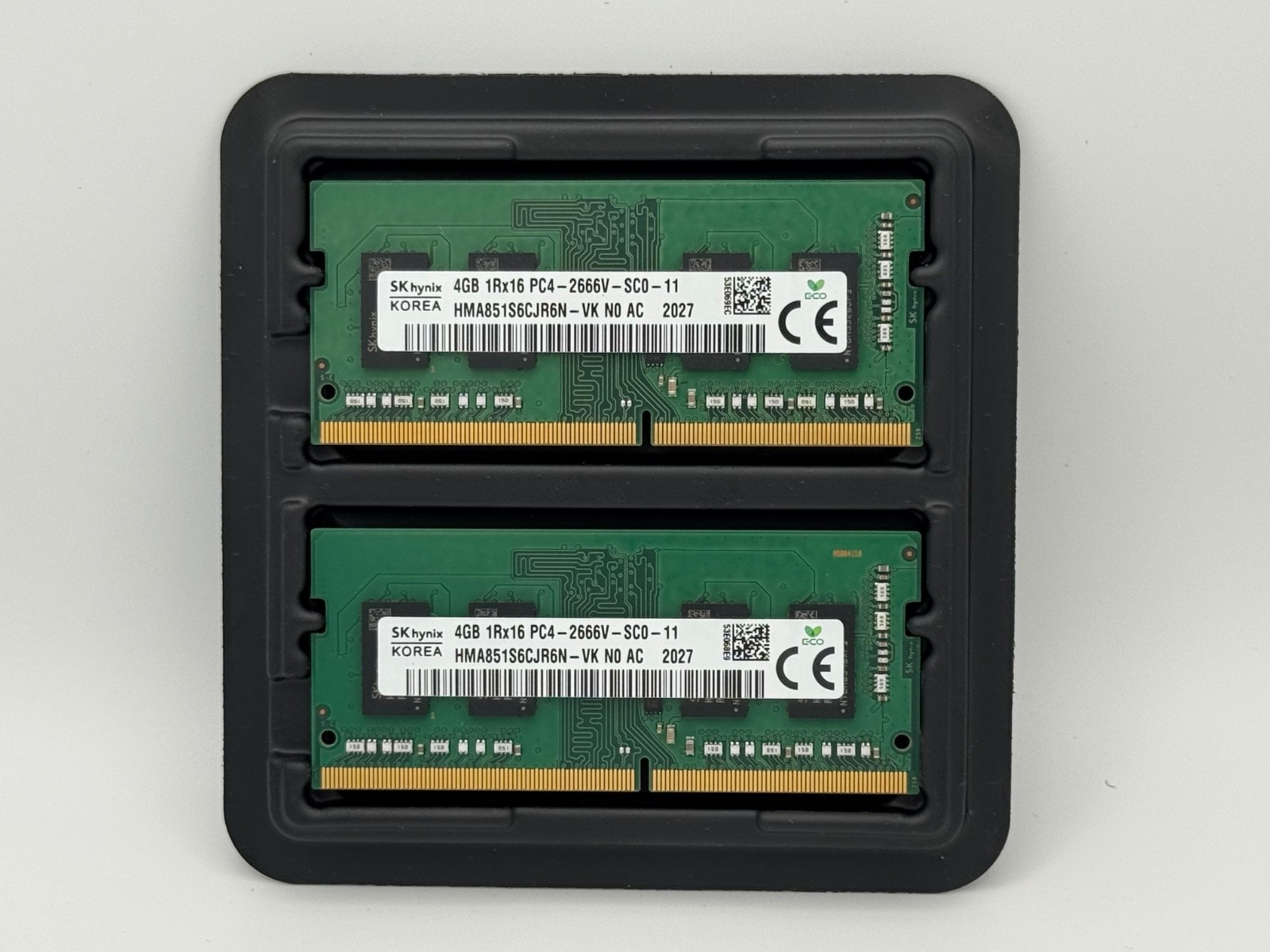 Lot of 2 – SK Hynix HMA851S6CJR6N-VK 4GB 1Rx16 PC4-2666V DDR4 SODIMM Laptop RAM