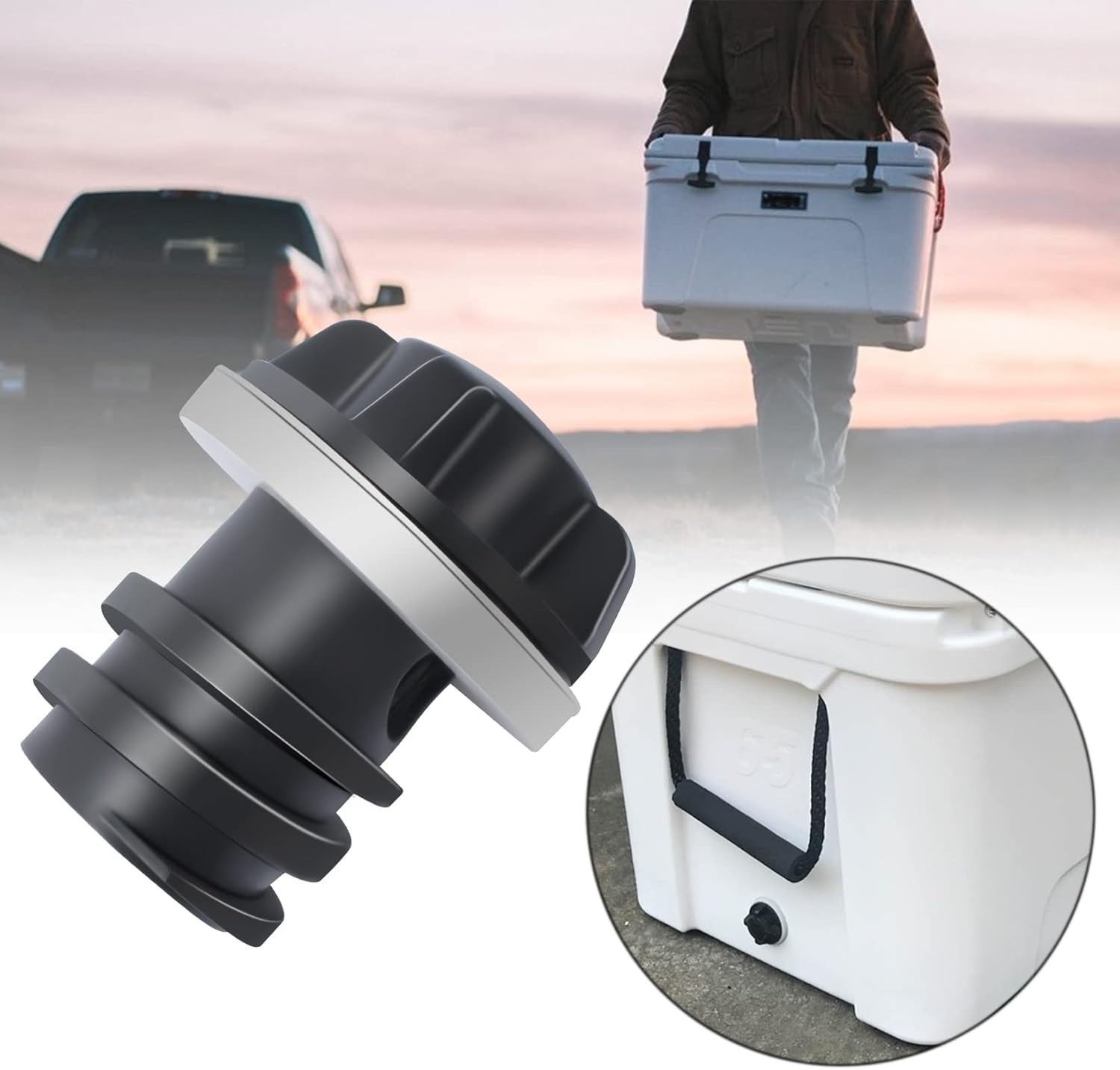 Universal Cooler Drain Plug Replacement – 2 Leak-Proof Accessories for Yeti/Rtic
