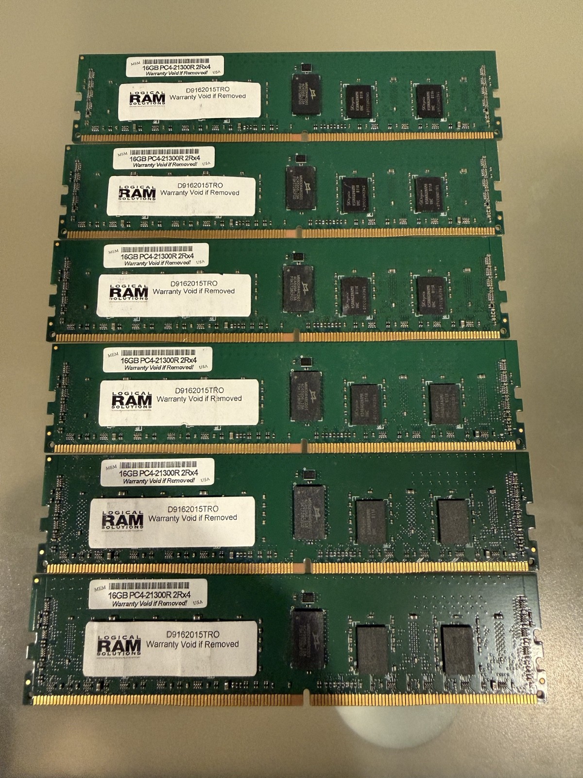 Lot of 10 – SK Hynix 16GB DDR4 2666Mhz Server RAM