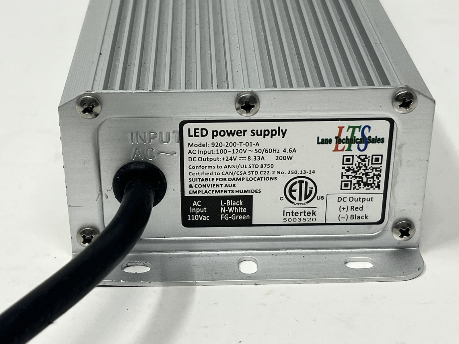 Led Power Supply Model 920-200-T-01-A 200W 24V – Brand New