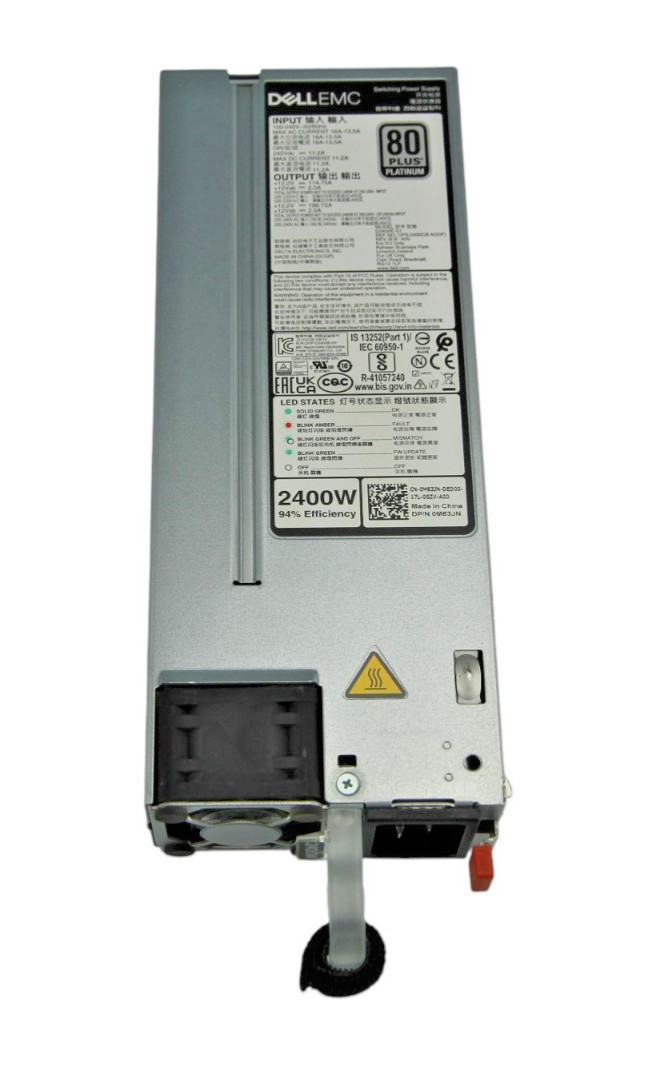 Dell 15G 16G R650 R660 R6525 R750 R760 2400W 100-240V PSU M63JN (C19)