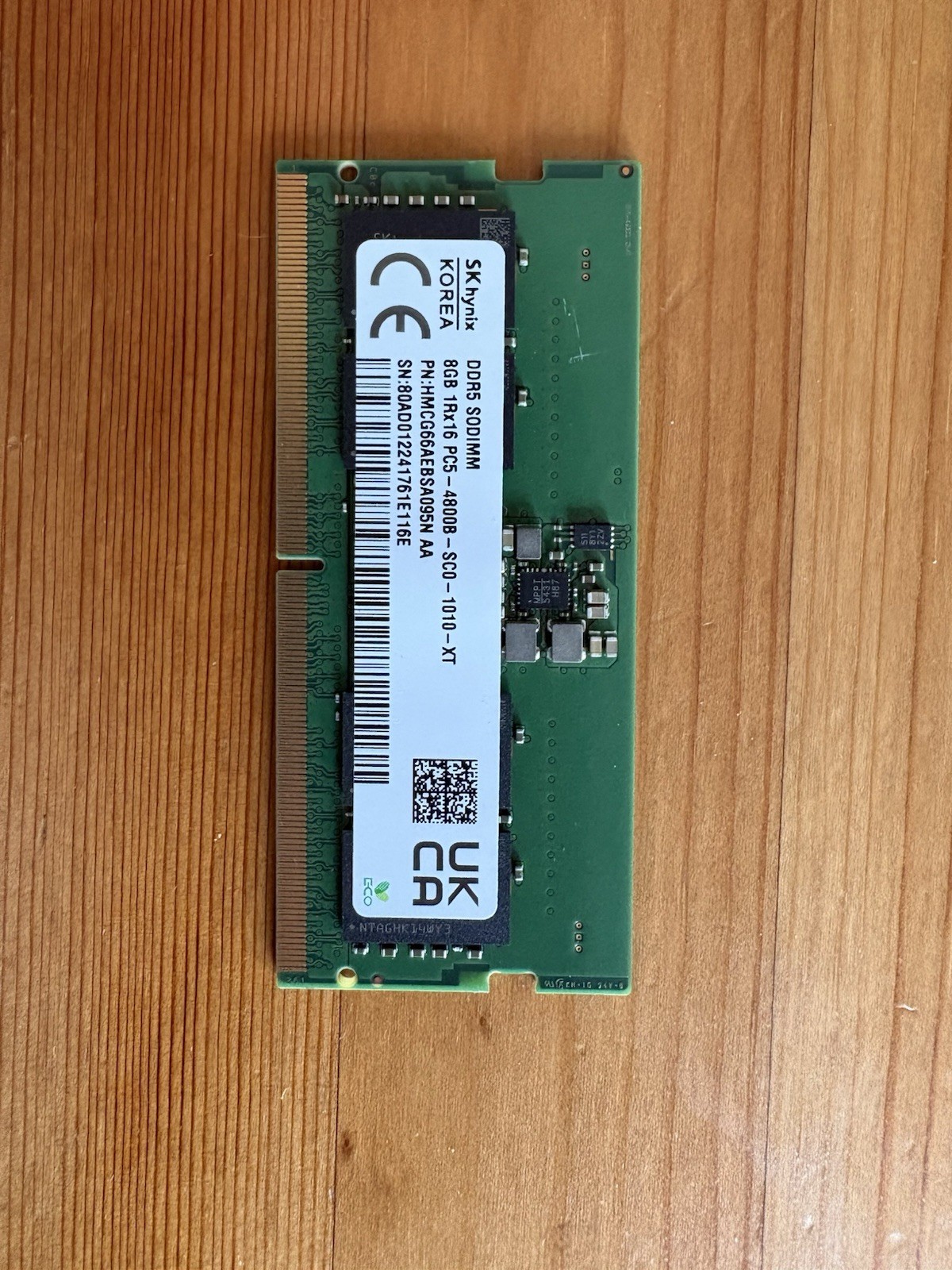 8GB DDR5 4800MHz PC5-38400 SODIMM Laptop RAM Hynix HMCG66MEBSA092N AA 1Rx16 1.1V
