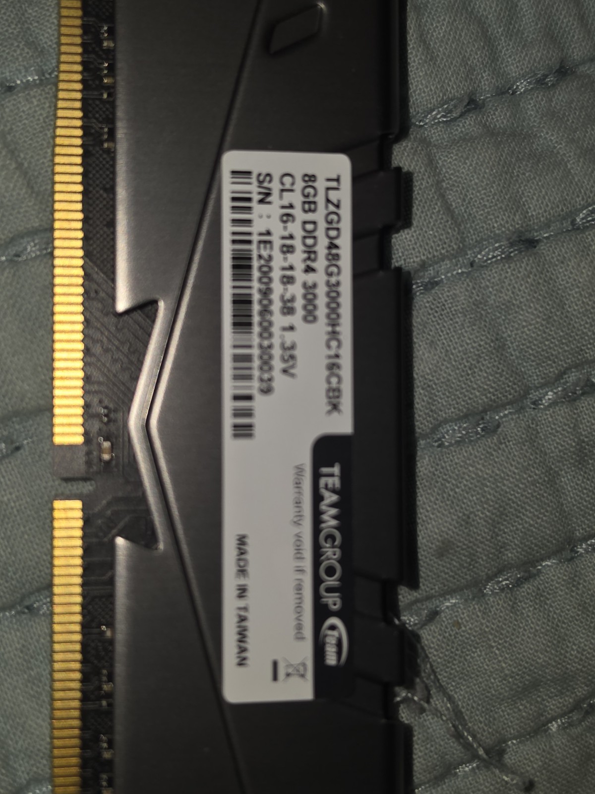 TeamGroup T-Force Vulcan Z 16GB (2x8GB) RAM DDR4 3200MHz TLZGD48G3200HC16CBK