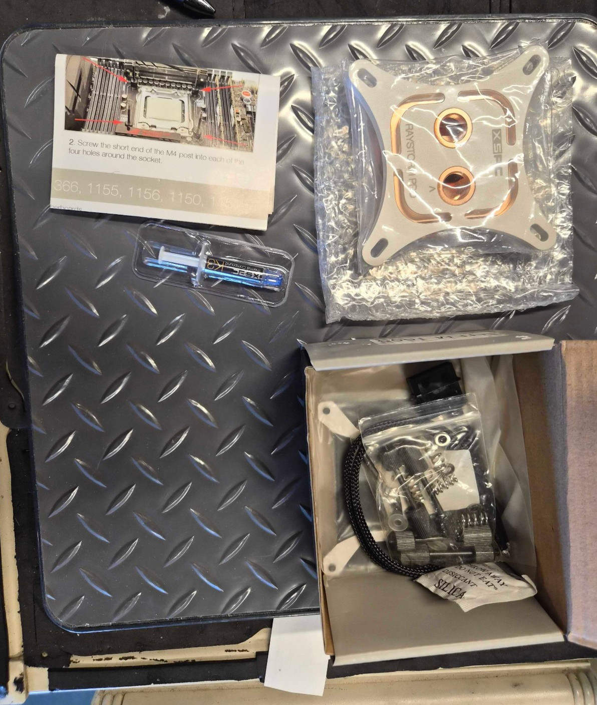 XSPC RayStorm Pro CPU Water Block – Intel White – FACTORY SEALED NOS – 115x/20xx