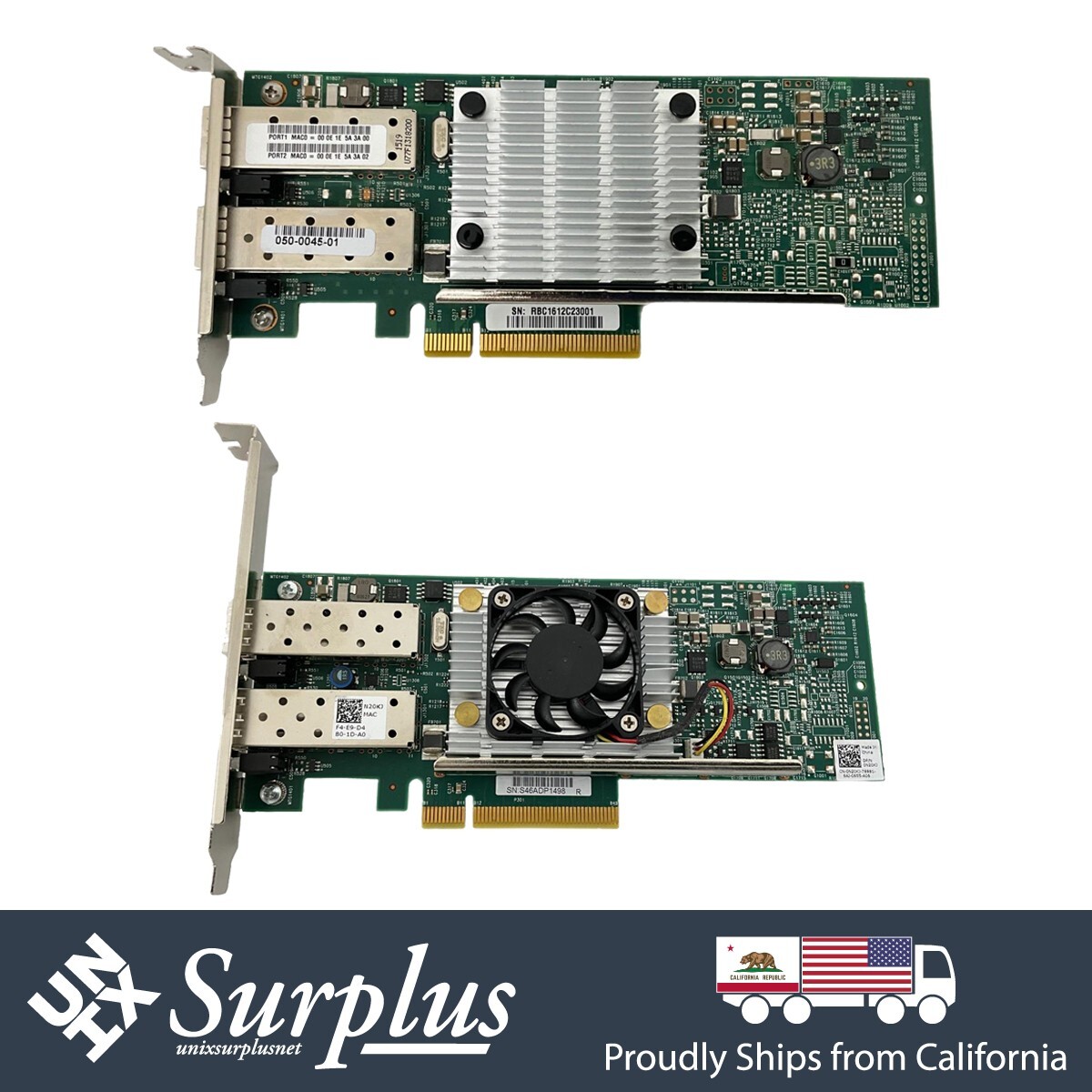 Broadcom 57810S Dual Port SFP+ PCI Express x8 FH 10GbE NIC Adapter N20KJ
