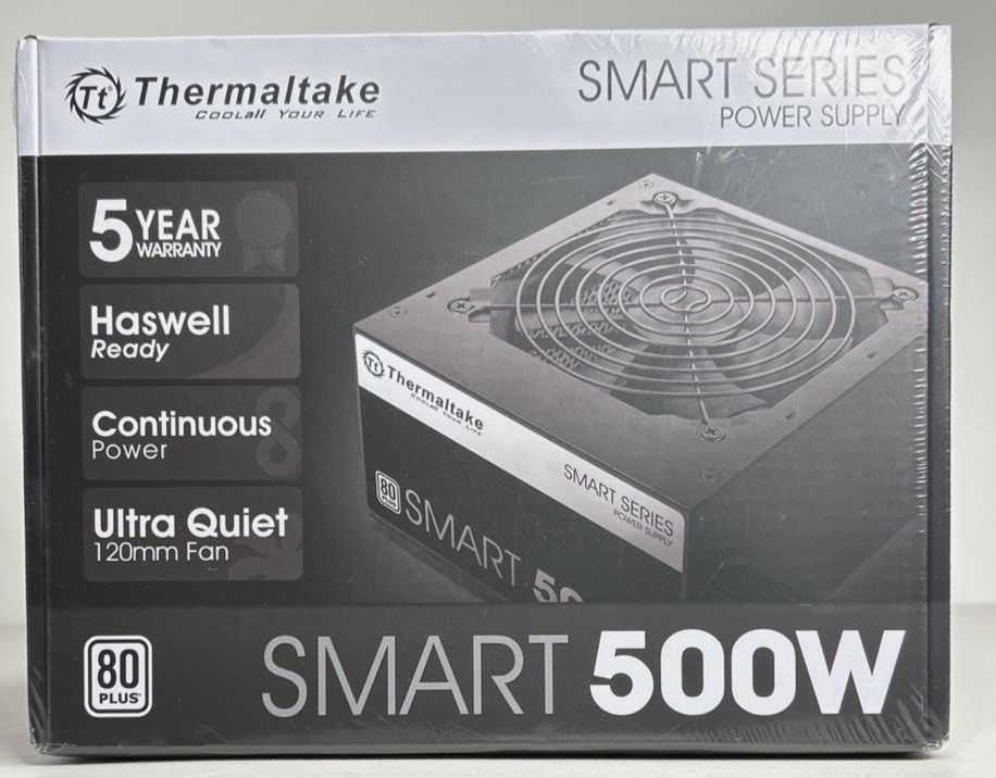 Thermaltake Smart Series Plus 12V ATX 500w Power Supply NIB