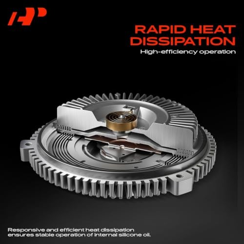 Engine Cooling Fan Clutch Compatible with Ram 2500 3500 2014-2025, 4500 5500