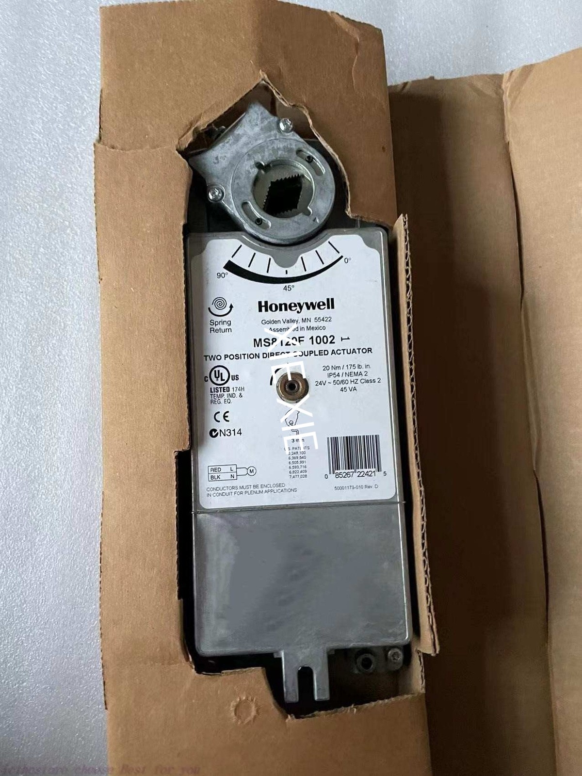 Honeywell MS8120F1002 NEW Actuator shipping Via DHL or Fedex