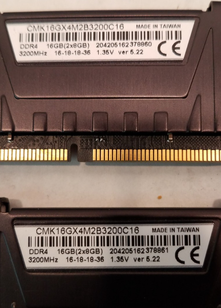 Desktop RAM, DDR4 / PC4, 4GB / 8GB, Mixed Brands, Lot of 6