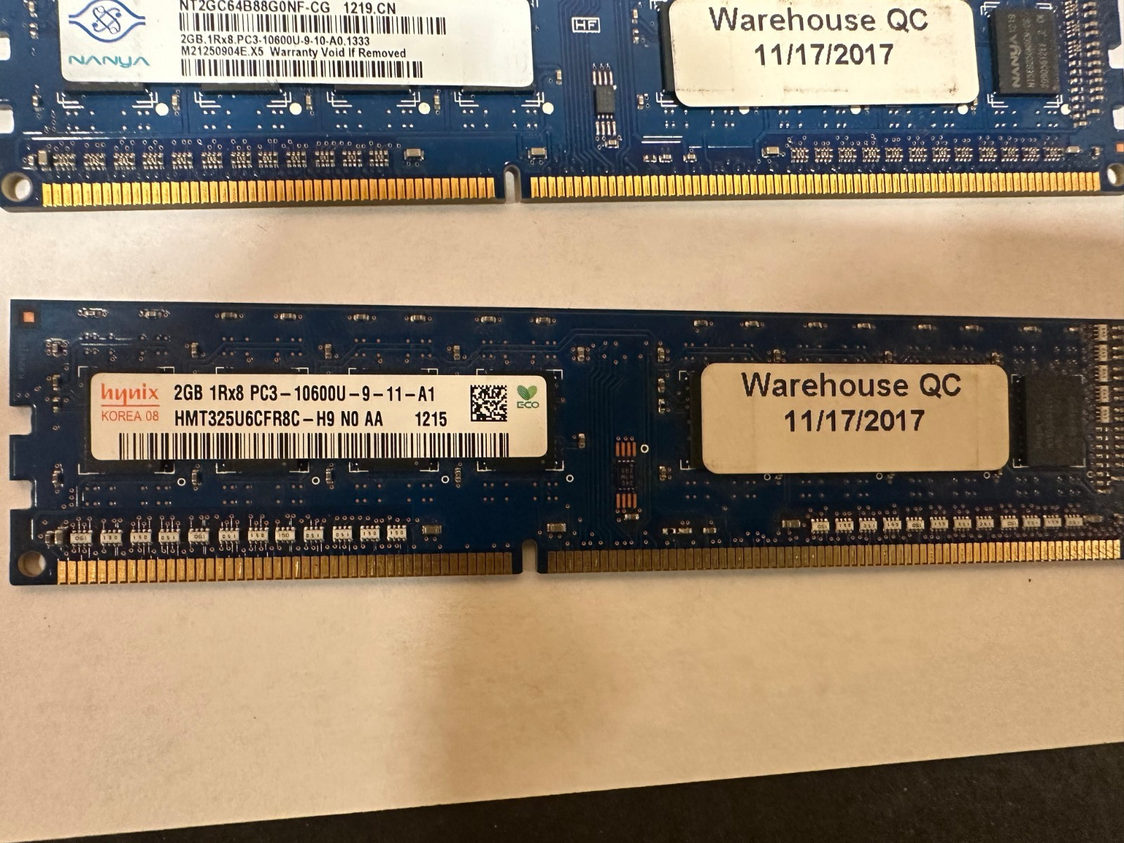 Hynix 2 GB DIMM 1333 MHz DDR3 Memory (HMT325U6CFR8C-H9) 4 pieces 8GB