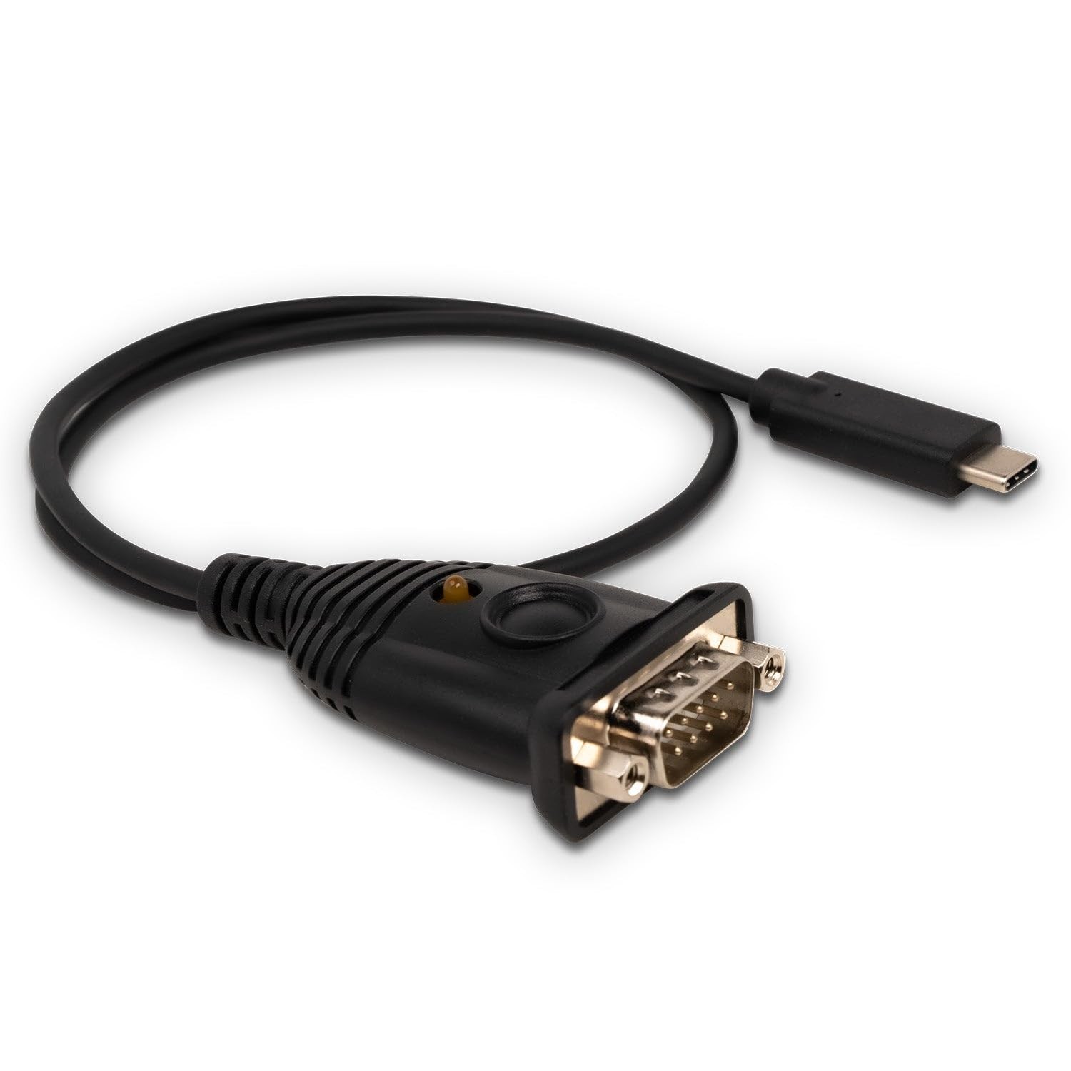IOGEAR USB-C to Serial Adapter, RS-232 DB9 USB-C, version, Black