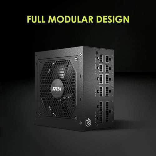 MSI MAG A650GL, Fully Modular Compact Gaming 650W Power Supply, 80+ Gold, ATX