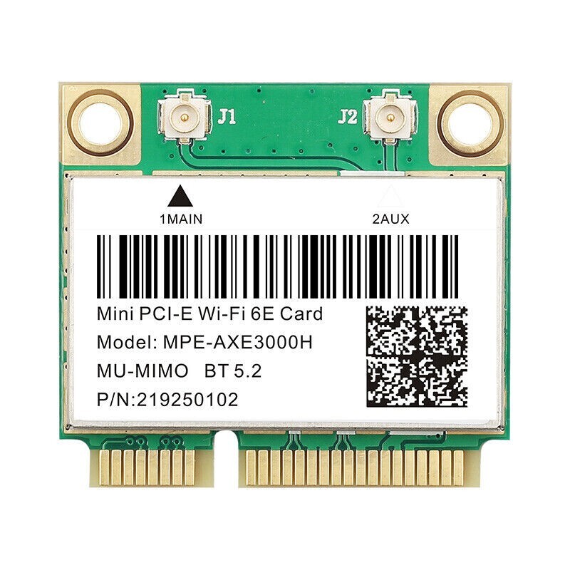 WiFi 6E Wireless Card Mini PCI-E MPE-AXE3000H Tri-Band 802.11AX BT5.2 PC Adapter