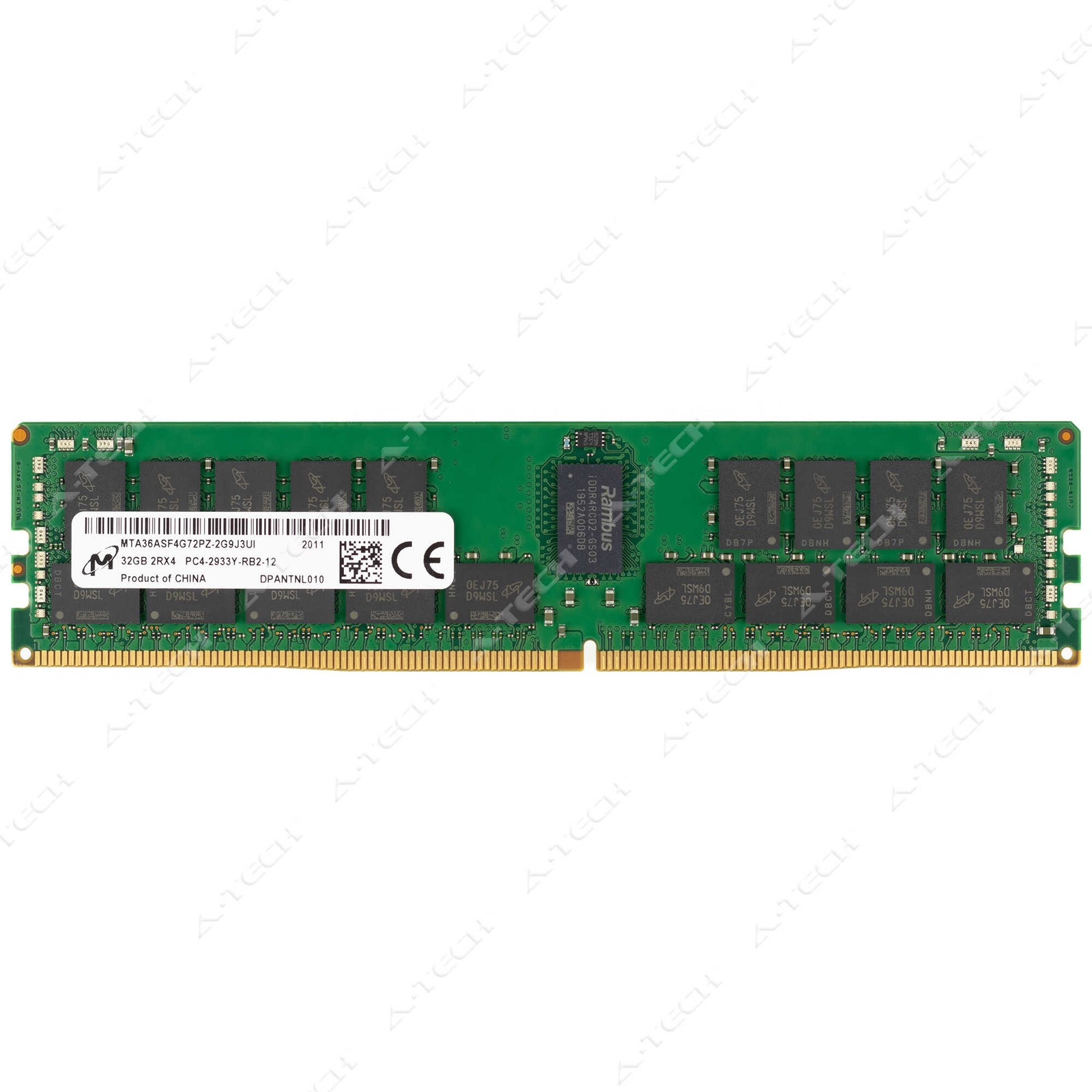 Micron 32GB DDR4-2933 PC4-23400 ECC RDIMM Server Memory RAM MTA36ASF4G72PZ-2G9J3