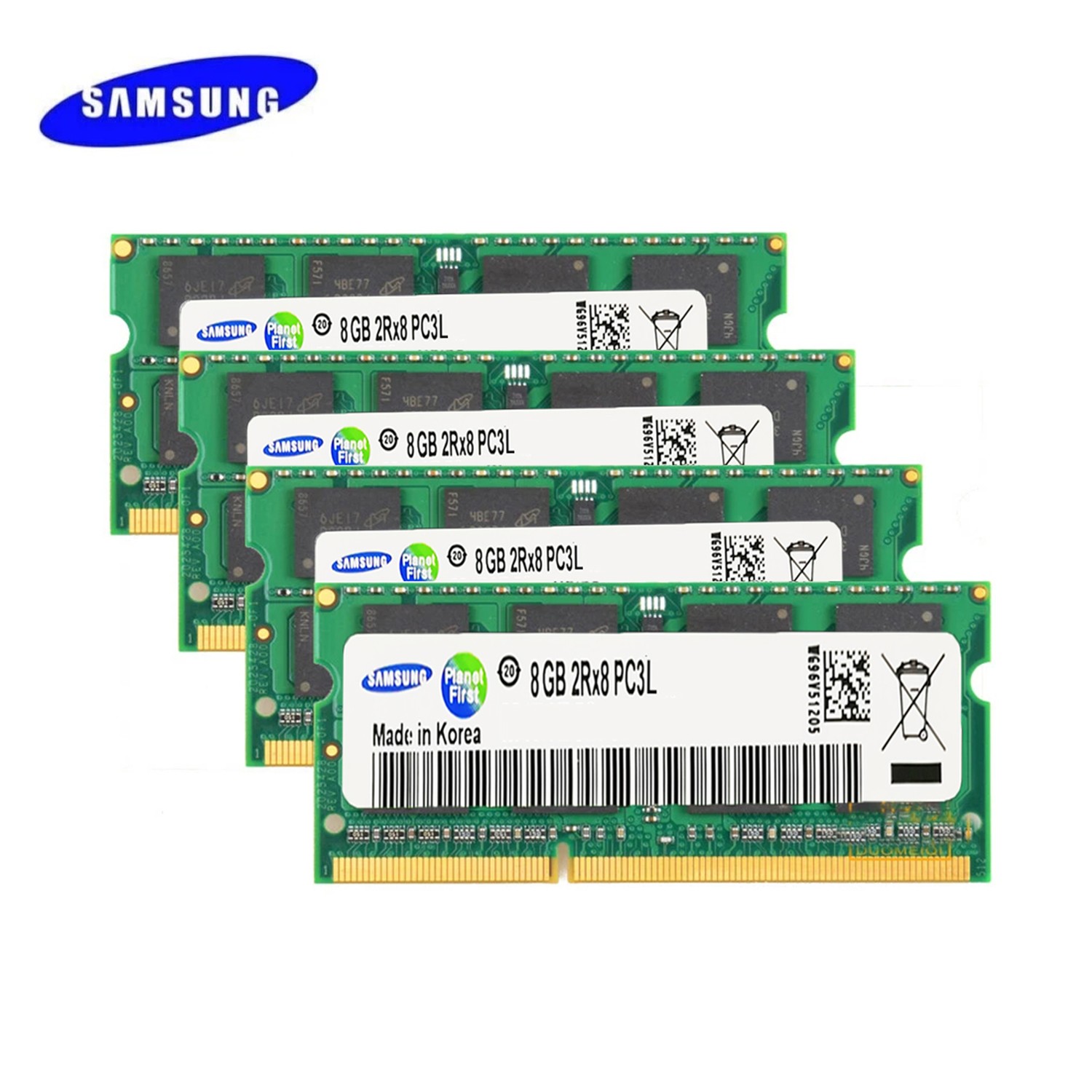Samsung DDR3L 32GB KIT 4x8GB 1333MHz PC3-10600S S-ODIMM Laptop memory RAM 1.35V