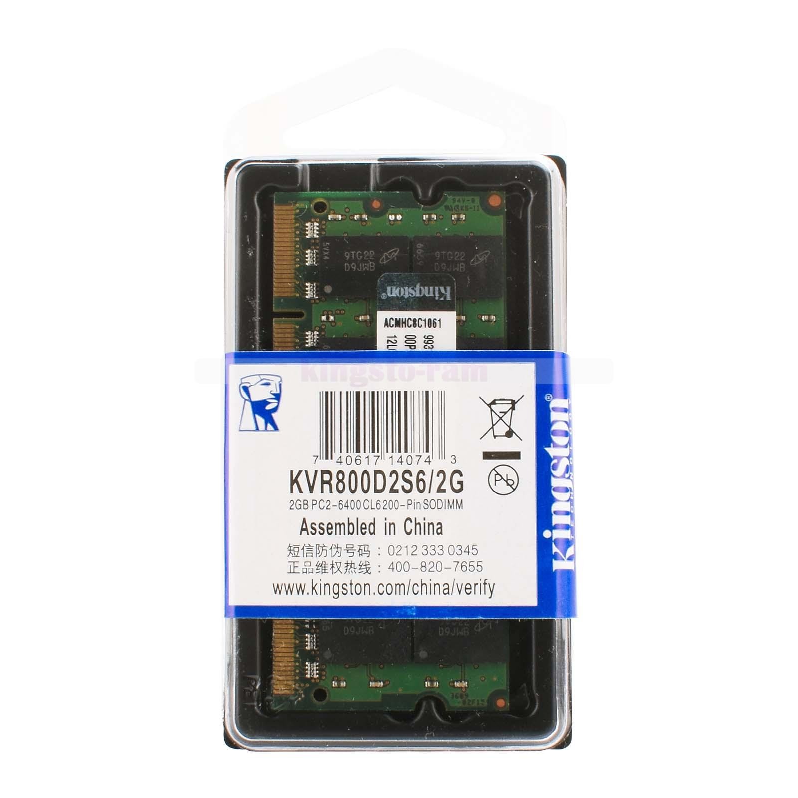 2GB 4GB 8GB PC2-6400 DDR2 800MHZ Laptop So-DIMM Memory 1.8V 200-PIN For Dell lot