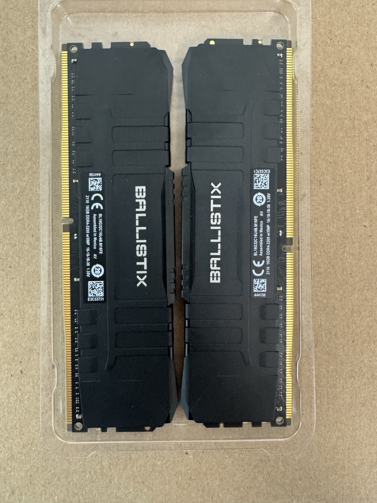 CRUCIAL 32GB (2X16GB) DDR4 3200MHz BL16G32C16U4B-M16FE DESKTOP MEMORY
