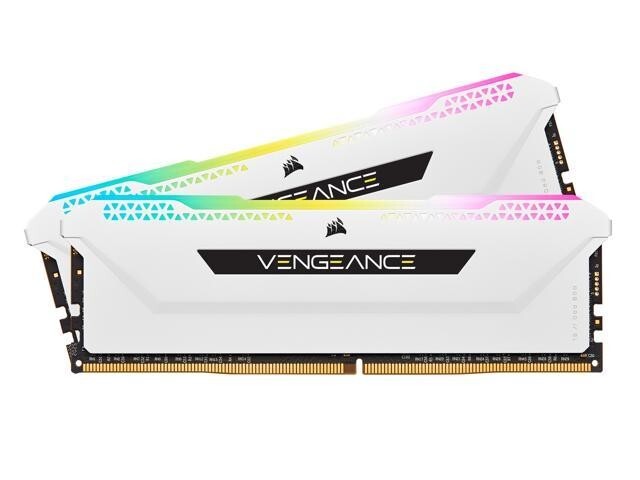 Corsair VENGEANCE RGB PRO SL 32GB (2x16GB) DDR4 RAM 3600MHz -CMH32GX4M2D3600C18W
