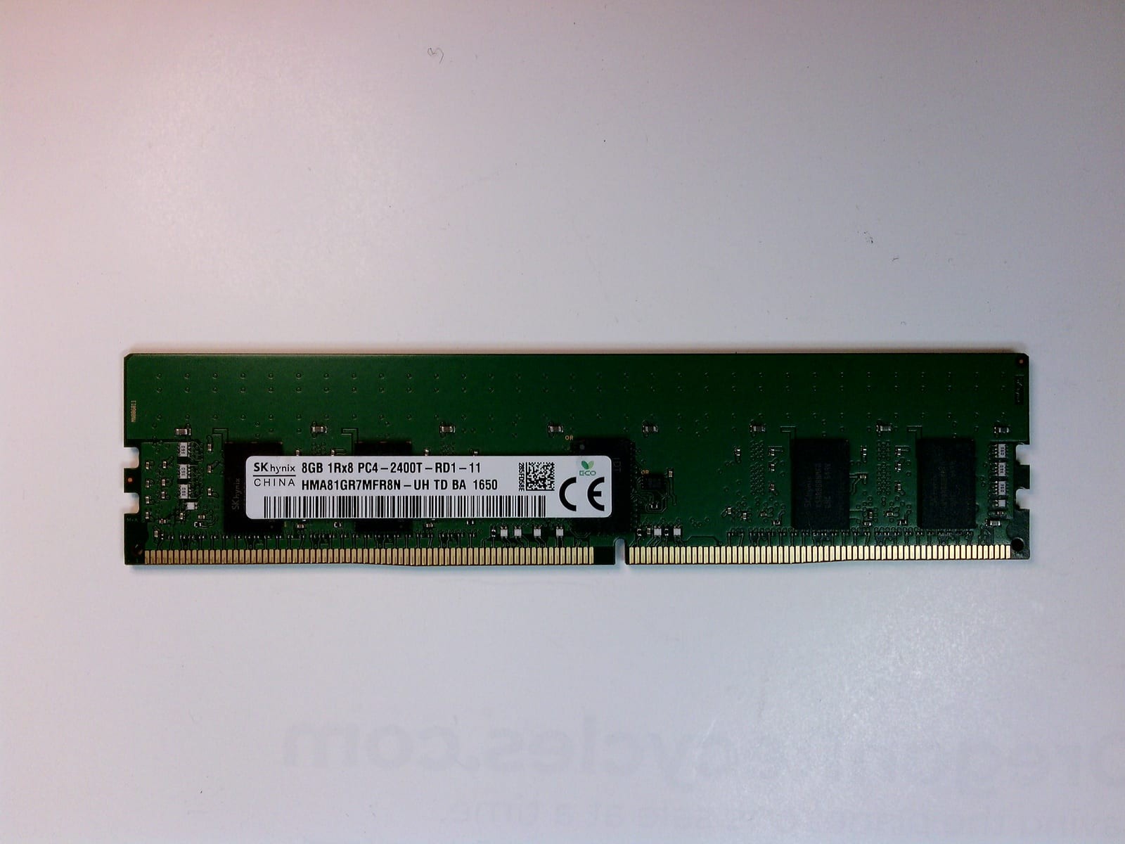 DDR4 2400T RDIMM 8GB DDR4-PC4-19200 (DDR4-2400) ECC RDIMM RAM HMA81GR7MFR8N-UH