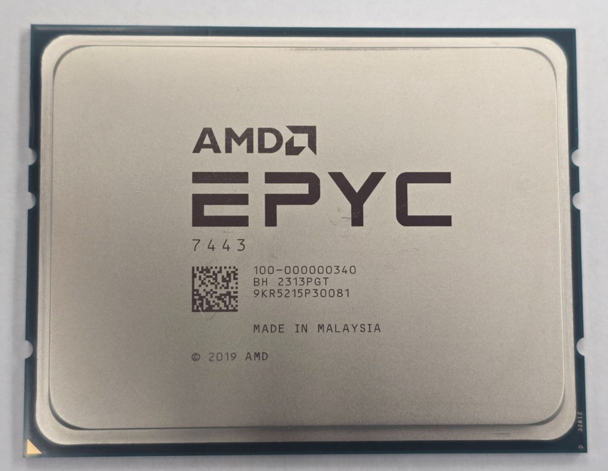 (1) AMD EPYC 7443 100-000000340 2.85GHz 24-core 200W Processor, Tested