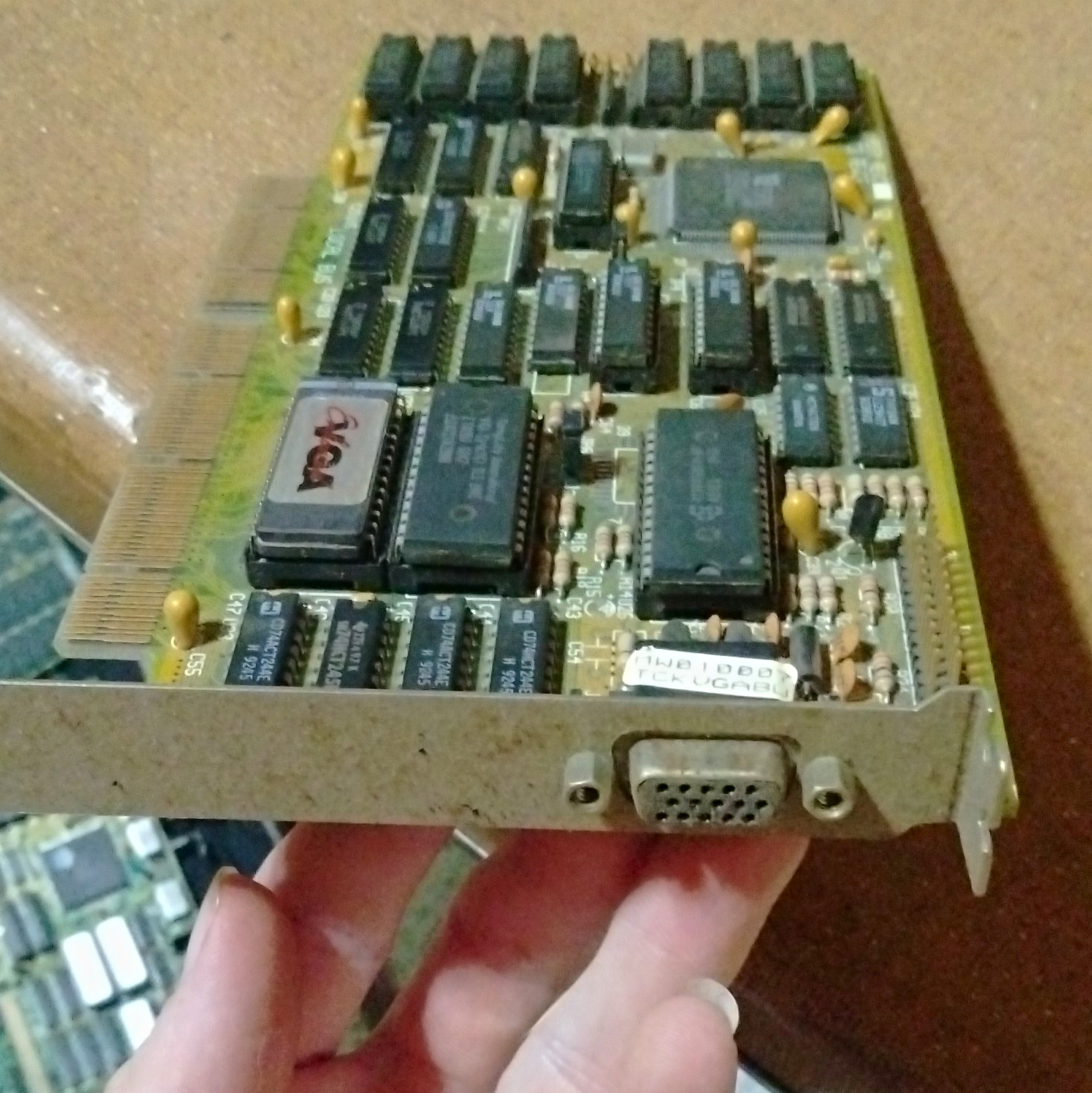 ATI Mach32 ISA VGA Graphics Card Multiple Monitor Support No Power Cable Req