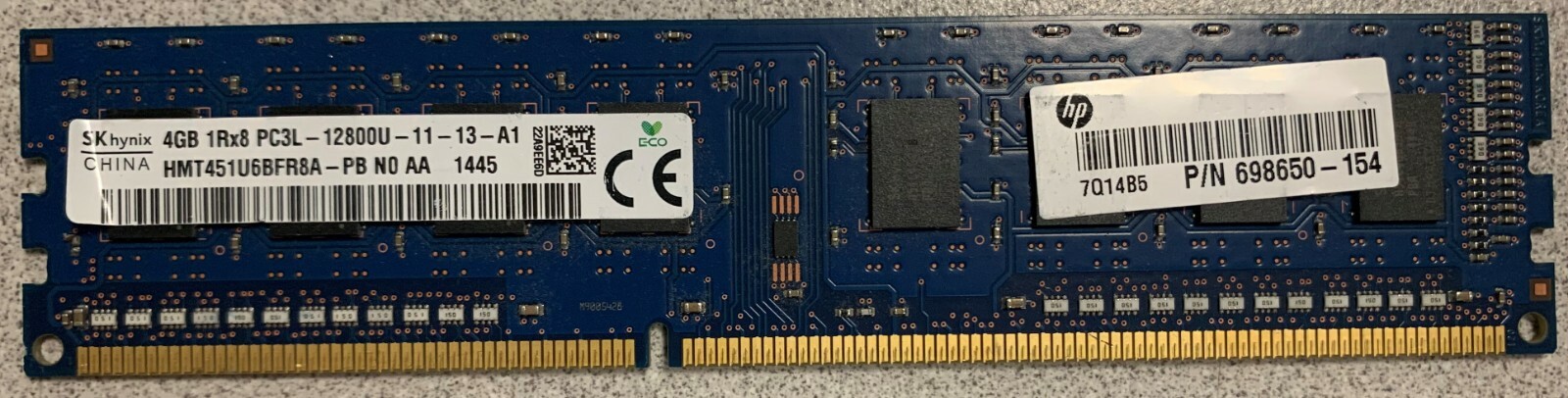 72GB Skhynix (4GBx18) 1RX8 PC3L-12800U-11-13-A1 Desktop Memory HMT451U6BFR8A-PB
