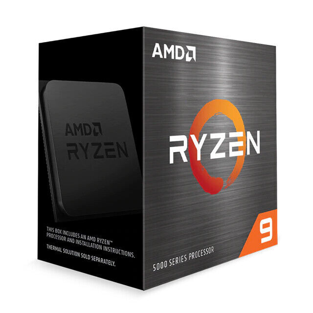 AMD Ryzen 9 5900X Desktop Processor (4.8GHz, 12 Cores, Socket AM4) Box -…