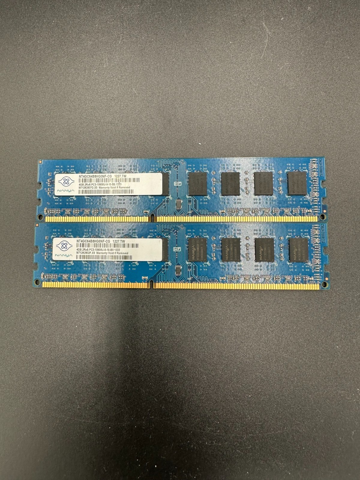 8GB (2x4GB) Nanya DDR3 PC3-1333-NT4GC64B8HG0NF-CG Desktop RAM – Tested