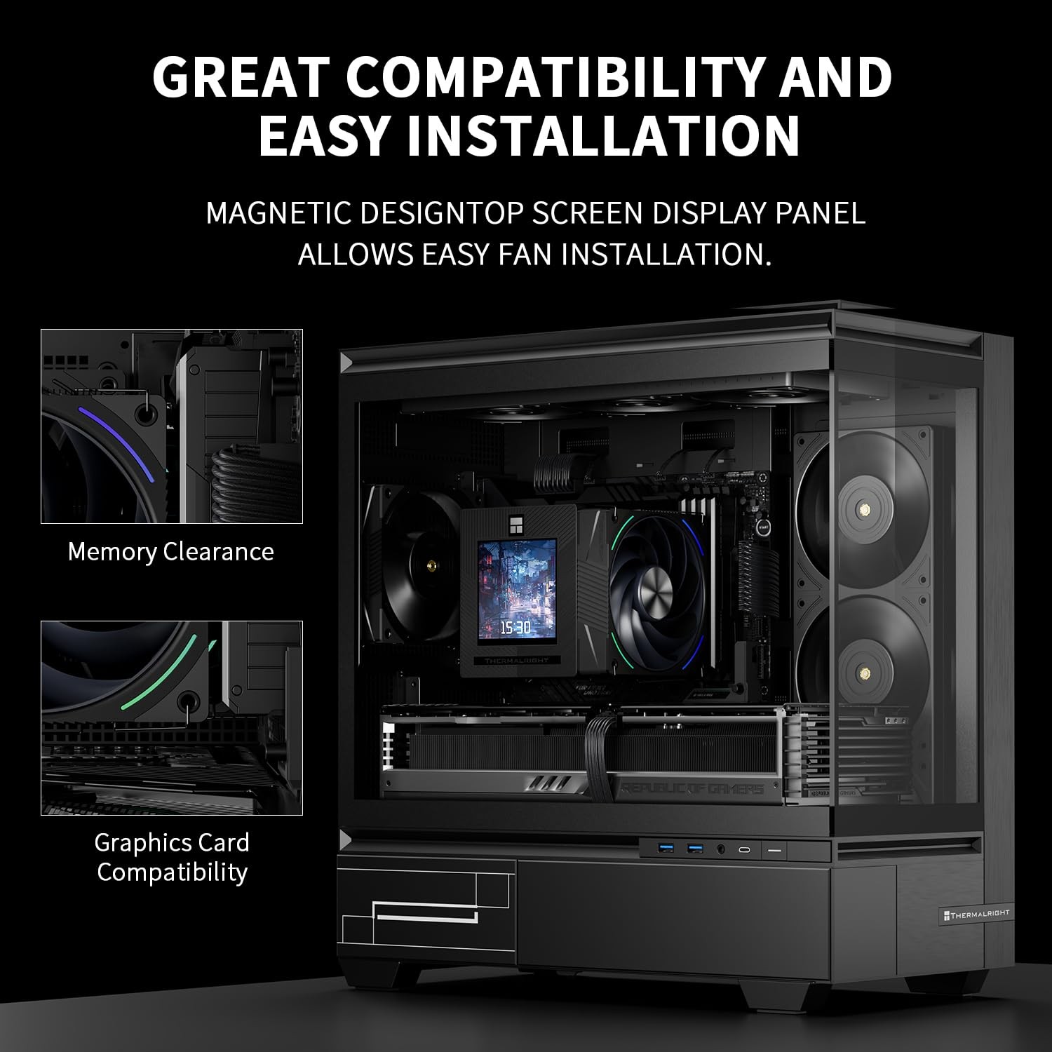 Thermalright Phantom Spirit 120 Vision EVO CPU Air Cooler, Twin Tower Radiato…