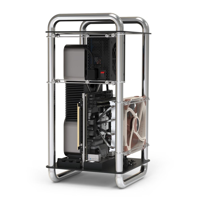Streacom DA6 Mini-ITX Case Chrome Housing Chrome ST-DA6C