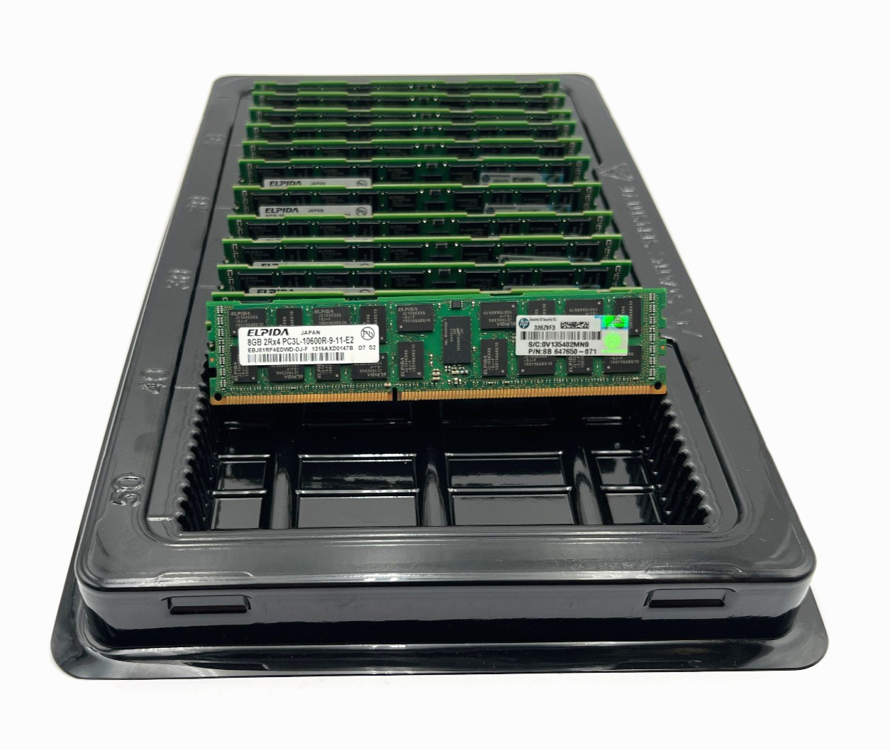 Lot 13 – 8GB DDR-3 10600R MHz ECC REG ELPIDA EBJ81RF4EDWD-DJ-F