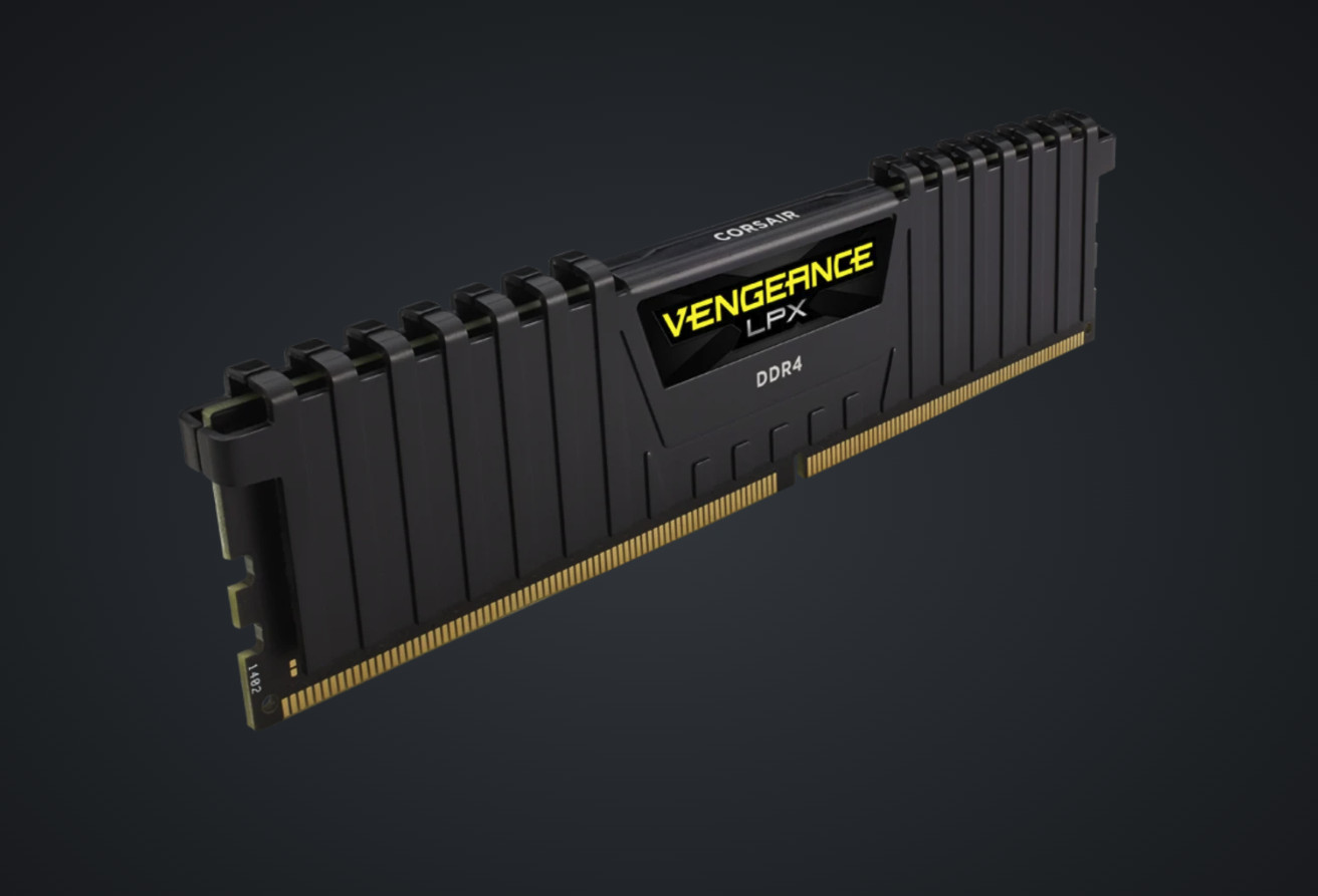 Corsair CMK16GX4M2A2400C16 DDR4 8GB (1x8GB) UDIMM Desktop Memory 2400MHz