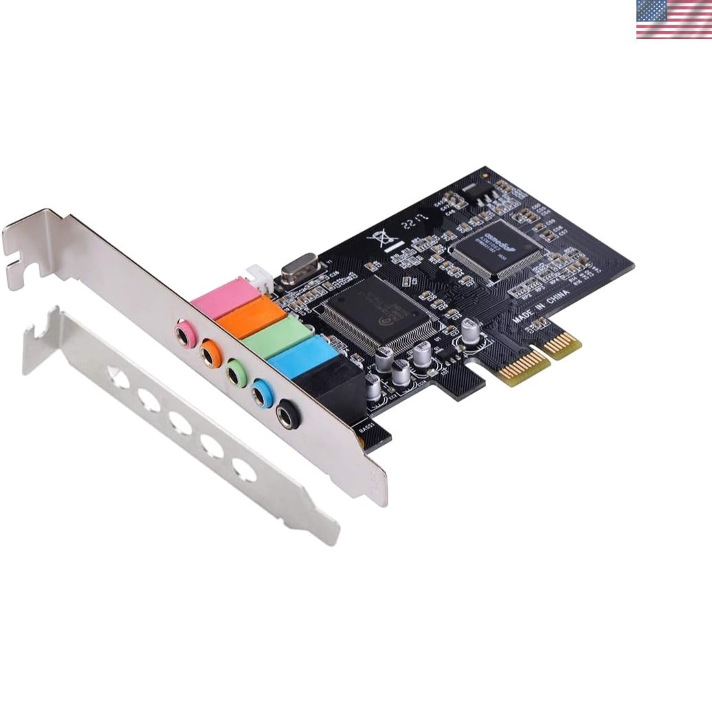 PCIe Sound Card for PC Windows,5.1 Internal Sound Card with Low Profile Brack…