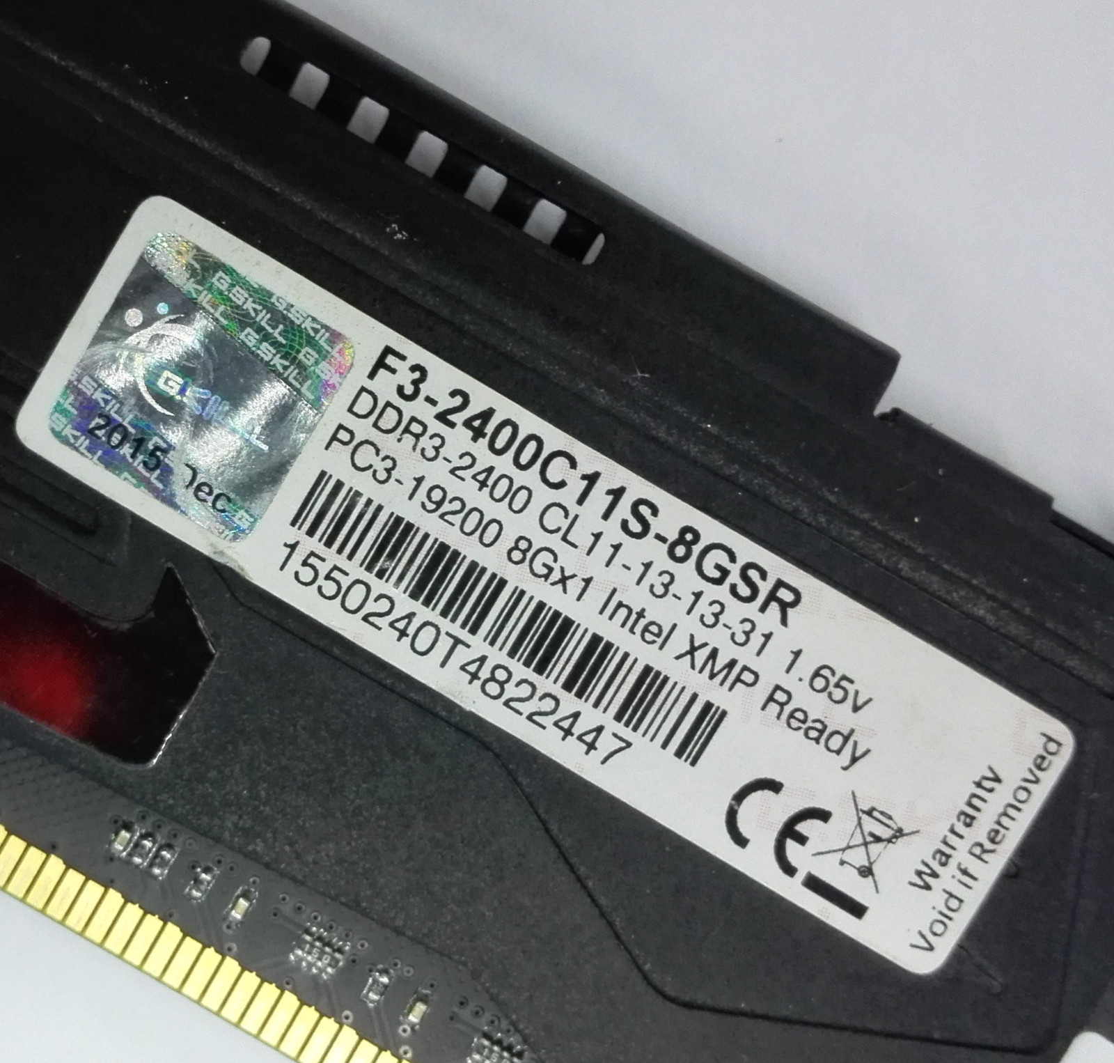 G.SKILL 8GB DDR3 2400 SNIPER F3-2400C11S-8GSR PC3-19200 240pin Desktop DIMM RAM