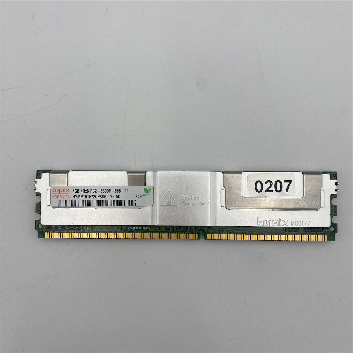 HYNIX MEMORY 4GB 4RX8 PC2 5300F DDR2 HYMP151F72CP8D5-Y5