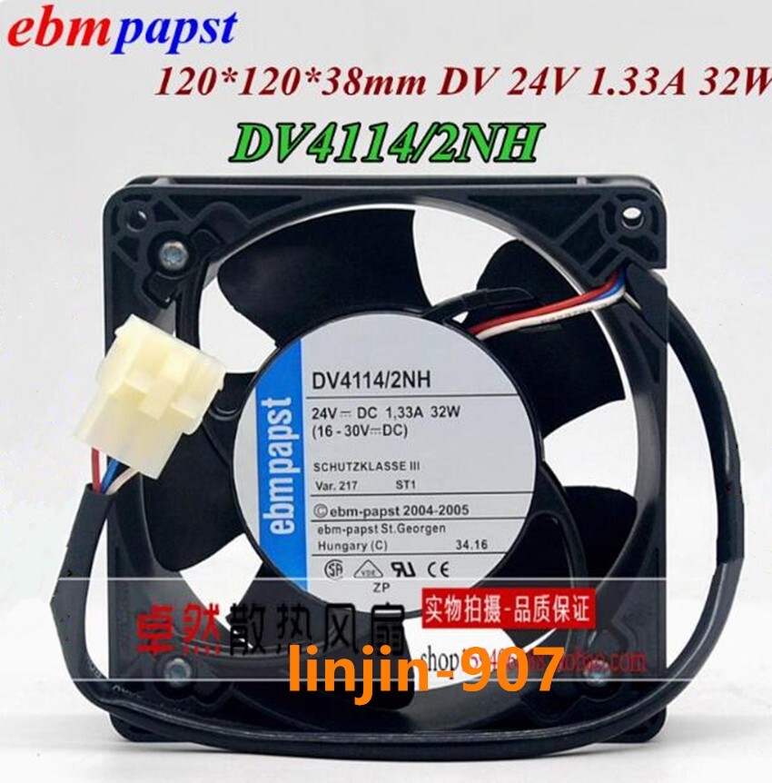 1PC New DV4114/2NH 24V 12CM inverter cooling fan