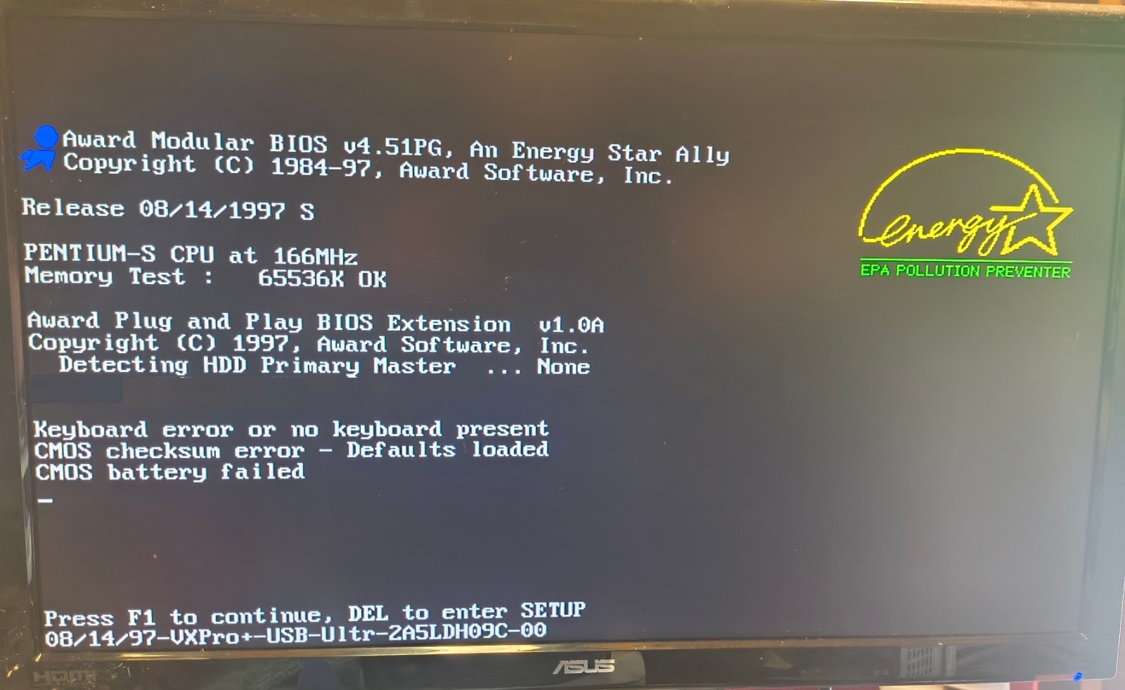 PCChips / Hsing Tech M547 w./ Pentium 166, 64MB & “I/O Shield” – Working!
