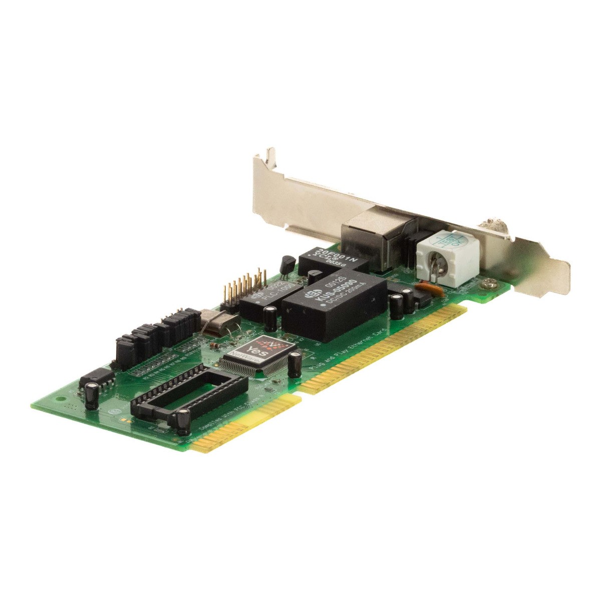 Network Card YES NETWARE KUS-05090 BNC RJ-45 10Mbps ISA