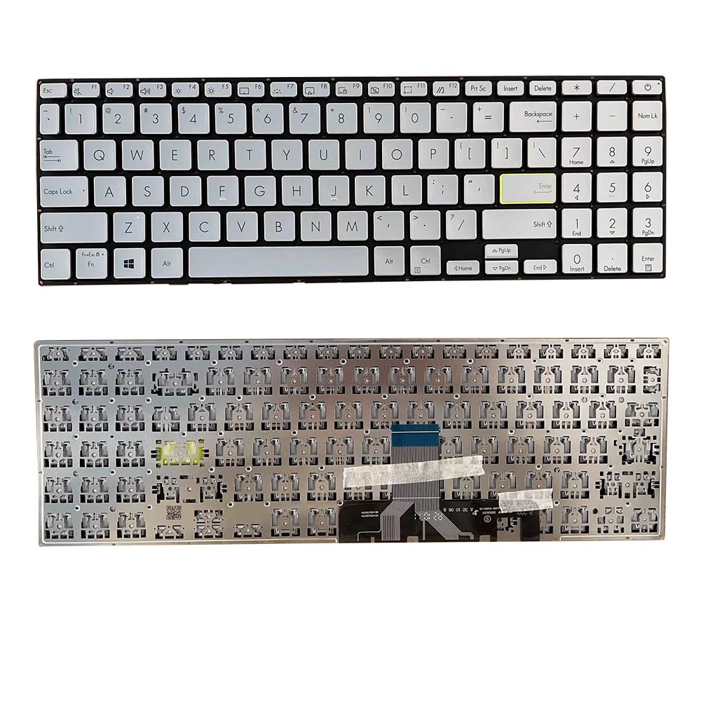 Laptop Keyboard For ASUS M533IA M533UA Silver United States US Without Frame