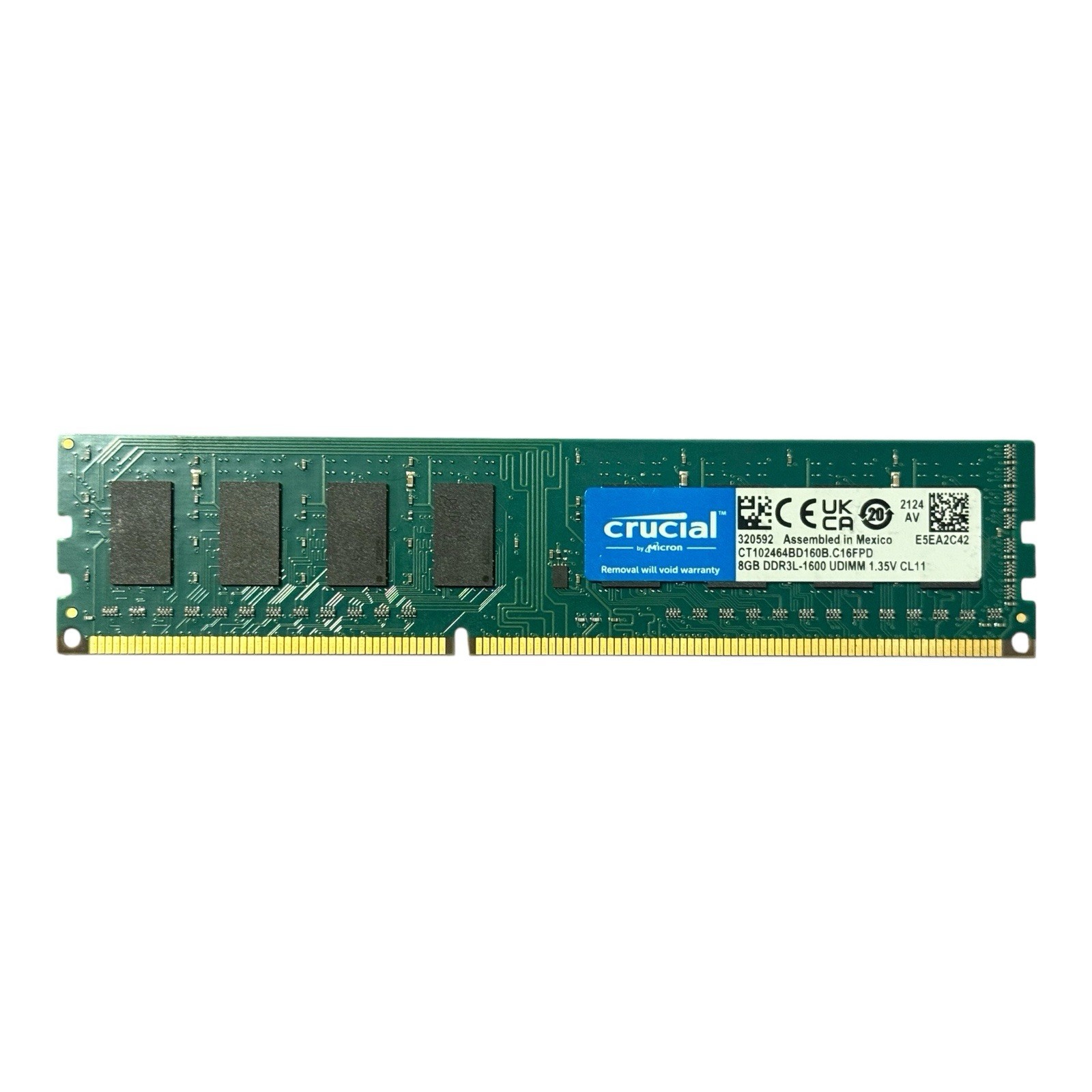 Crucial 8GB DDR3-1600 Memory RAM CT102464BD160B.C16FPD