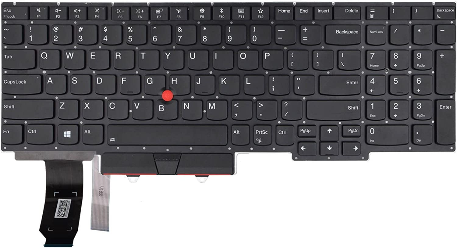 New Keyboard Compatible with Lenovo Thinkpad E15 Gen 1 Gen 2 2020 with Pointer a