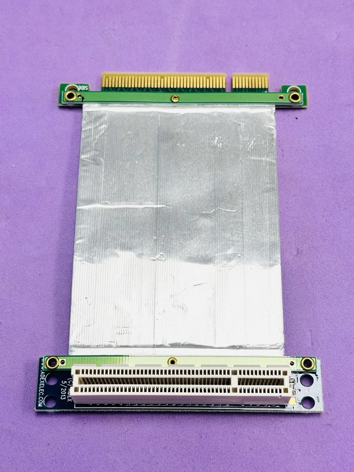 ADEX 3″ Electronics PE-FLEX8R-G3-3″ PB-PEX8 Rev 02 Flexible Cable Extender Card