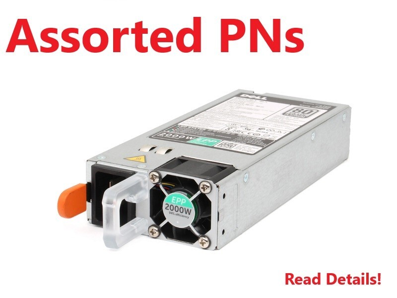Dell PowerEdge 2000W 80 Plus Platinum D2000E Power Supply R740 R840 R940 -Assort