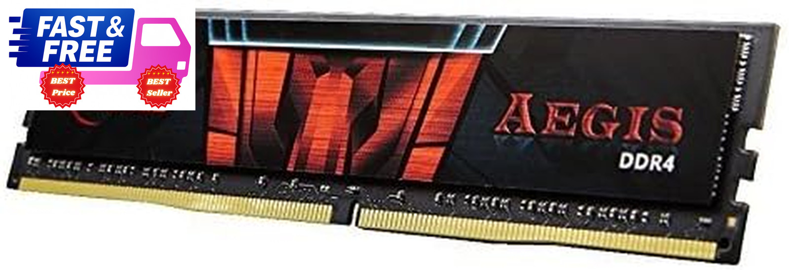AEGIS DDR4 16GB (2x8GB) 3000MHz CL16 Desktop RAM Intel/AMD U-DIMM